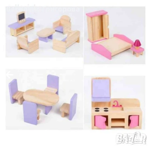 Детска дървена къща, снимка 3 - Играчки за стая - 50900007