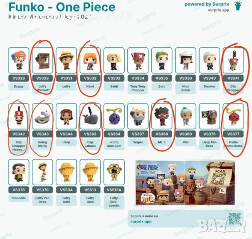 One piece funko pop kinder joy - продавам/разменям, снимка 2 - Фигурки - 55871370