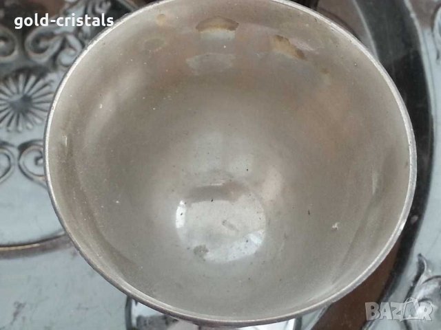 стари метални чаши с поднос месинг бронз , снимка 9 - Антикварни и старинни предмети - 29292727