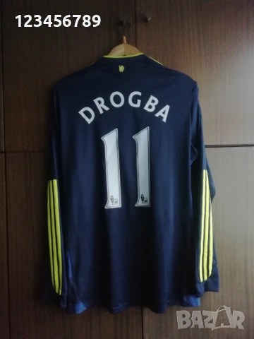 Chelsea Drogba Adidas оригинална тениска фланелка екип Челси Дрогба 2009/2010 