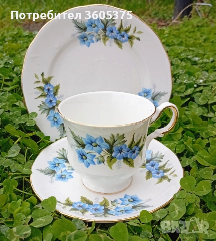 Тройни сетове за кафе, английски костен порцелан , снимка 2 - Сервизи - 54200992