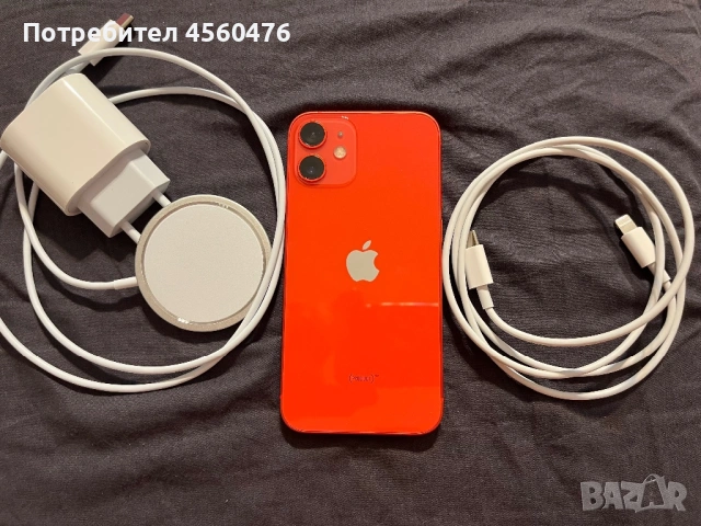iPhone 12 mini 64 gb red (PRODUCT) червен КАТО НОВ + MagSafe подарък