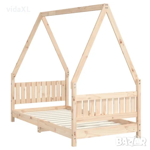 vidaXL Рамка за детско легло 80x160 см масивна борова дървесина, снимка 6 - Бебешки легла и матраци - 56148176
