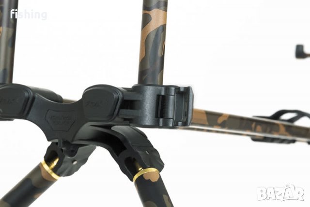 Промо Шаранска стойка за 3 въдици FOX Horizon Duo CAMO 3 Rod Pod , снимка 3 - Екипировка - 31568256