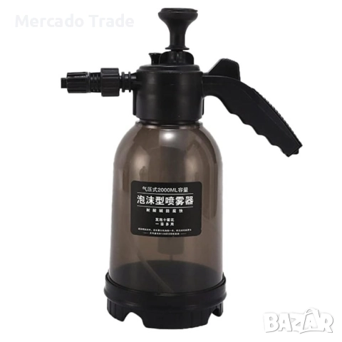 Пръскачка ръчна с помпа Mercado Trade, 2л., Черна, снимка 2 - Напояване - 51513865