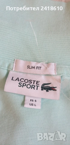 Lacoste Sport Slim Fit Cotton Mens Size 5 - L  НОВО! ОРИГИНАЛ! Мъжка Тениска!, снимка 14 - Тениски - 53776177