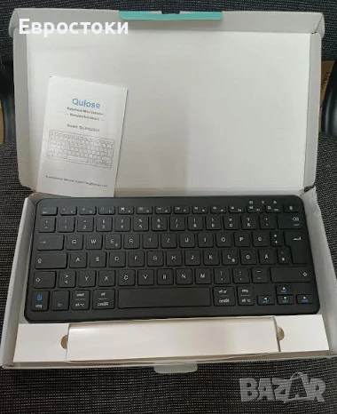 Безжична клавиатура Qulose, акумулаторна мини клавиатура Bluetooth, медийни клавиши, снимка 8 - Клавиатури и мишки - 50583686