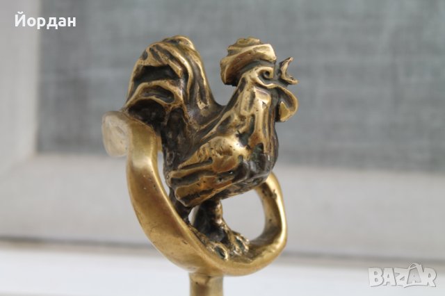 Бронзова фигурка от изложение 1996 година в град Търговише, снимка 2 - Антикварни и старинни предмети - 38297561