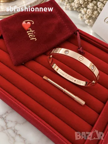 Cartier розово злато гривни, снимка 2 - Гривни - 56070033