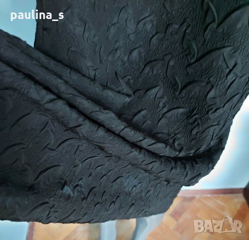 Копринена "Малка черна рокля" за повод или офис / голям размер , снимка 3 - Рокли - 29469471