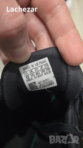 Мъжки маратонки за бягане Adidas Еq19 Run H02037черен номер 46.5, снимка 4 - Маратонки - 53065247