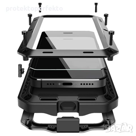 360 Кейс iPhone 14 Pro Мах,14 Pro, 14 LUNATIK с Горила глас стъклен протектор