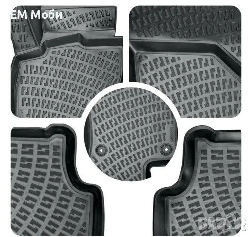Гумени Стелки Rizline 3D тип Легени К-кт 4 части за Nissan Qashqai J10/J11 2006-2021 J12 2021+, снимка 5 - Аксесоари и консумативи - 47964801