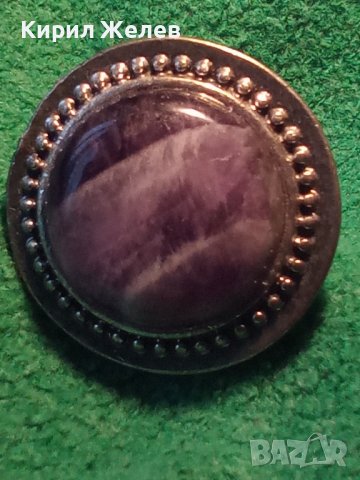 СКЪПОЦНЕН ПОСРЕБРЕН МОДЕН ХЕНД - МЕЙД АРТ РЕГУЛИРУЕМ ПРЪСТЕН с ГОЛЯМ ШЛИФОВАН АМЕТИСТ 60981, снимка 18 - Пръстени - 36410544