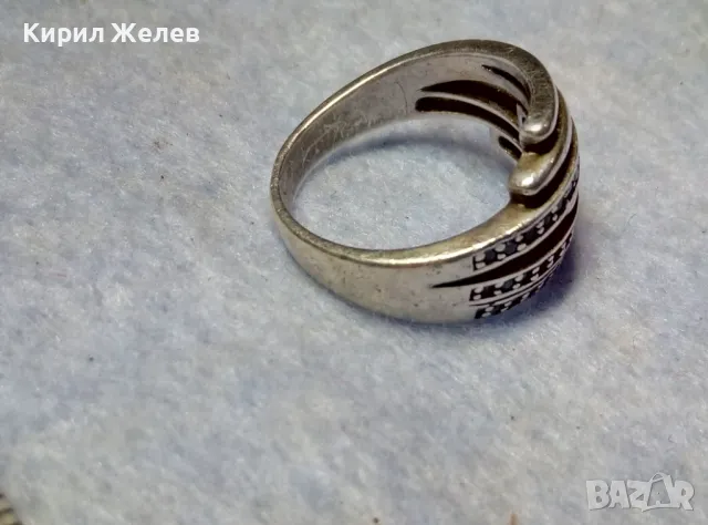 ФЕШЪН АРТ ДИЗАЙН СКЪПОЦЕНЕН СРЕБЪРЕН ПРЪСТЕН СРЕБРО 925 CSF с ЮВЕЛИРНО ФАСЕТИРАНИ ЦИРКОНИ 41435, снимка 6 - Пръстени - 49913202