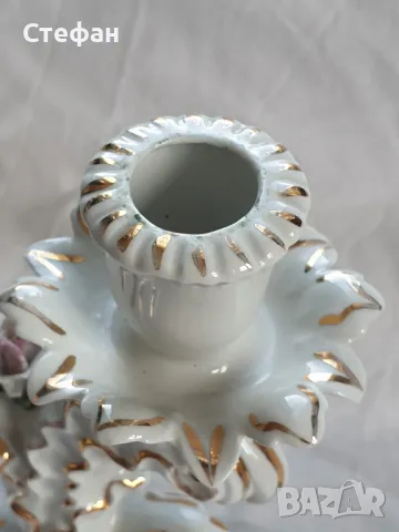 Комплект порцеланови свещници, снимка 5 - Антикварни и старинни предмети - 50173781