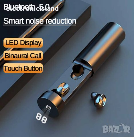 Блутут безжични B9 TWS Bluetooth 5 стерео слушалки хендсфри HIFI Sport MIC AUTO Gaming Music Headset