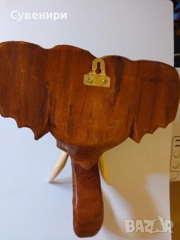 пано за стена-глава на слон-дърворезба, снимка 2 - Пана - 51771568