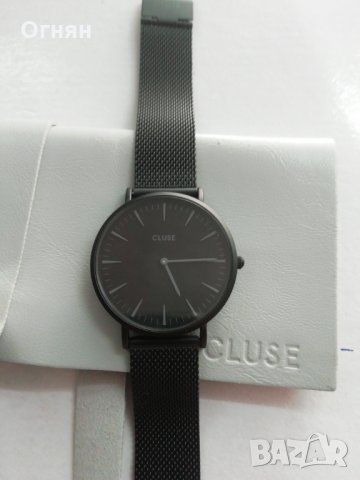 Моден  дизайнерски дамски часовник CLUSE CL30010 Minuit Black , снимка 3 - Дамски - 29903094