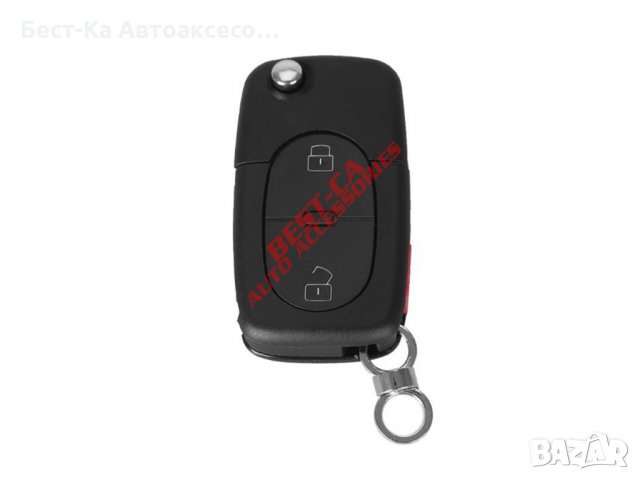 Кутийка ключ Ауди/Audi A2 A3 A4 A6 A8 TT 2 бутона, снимка 4 - Аксесоари и консумативи - 33860541