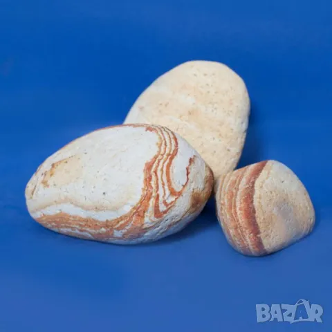 Цветни камъни -Черен, Жълт, Червен декоративен камък за градината --полиран Мрамор с обла и гладка ф