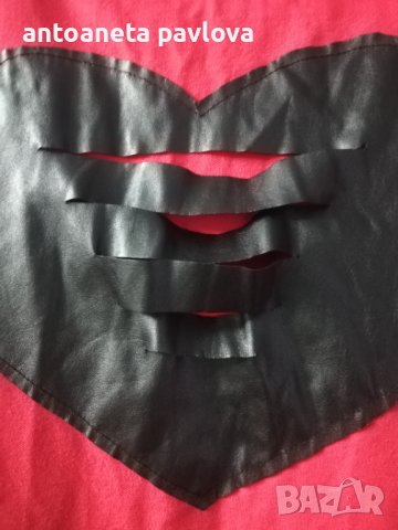 Рокля -туника с кожено сърце , снимка 4 - Рокли - 40536122