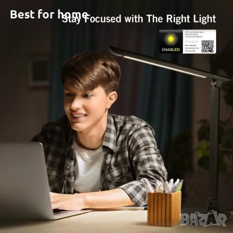 Настолна ЛЕД лампа с различни режими TaoTronics и грижа за очите, снимка 4 - Настолни лампи - 44292386