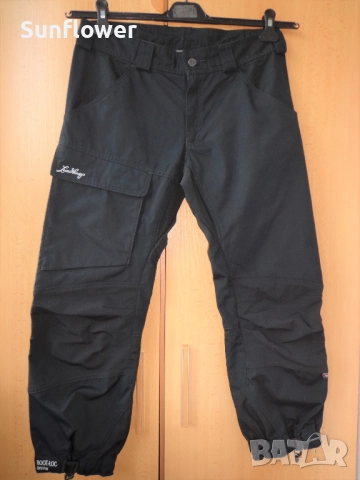 Дамски черен туристически панталон Lundhags с подсилено коляно BootLoc system Sprint 11, размер 40 W