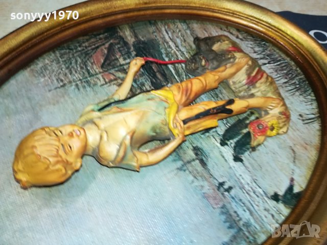 КАРТИНА ВНОС FRANCE 3108230753, снимка 5 - Антикварни и старинни предмети - 42028991