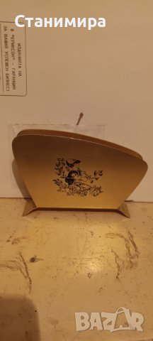 салфетник метален ретро, снимка 2 - Антикварни и старинни предмети - 36618197