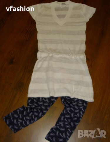 БЯЛА ТУНИКА PIMKIE - ФИНО МАШИННО ПЛЕТИВО, снимка 4 - Туники - 37051387