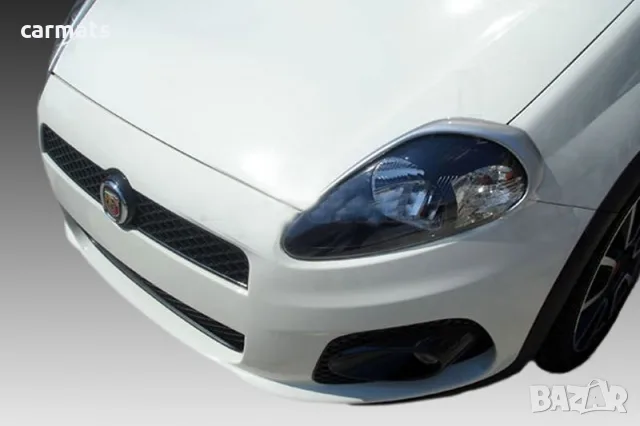 Вежди за фарове за Fiat Grande Punto (2005-2018) - Черни - EU