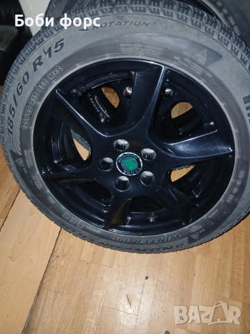 Лети джанти със зимни гуми 5×100 57.1ц.о. шкода, снимка 16 - Гуми и джанти - 53980024