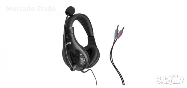 Слушалки с микрофон и кабел 