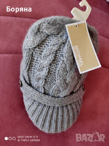 Michael Kors плетена шапка нова с етикет, снимка 6 - Шапки - 52753333