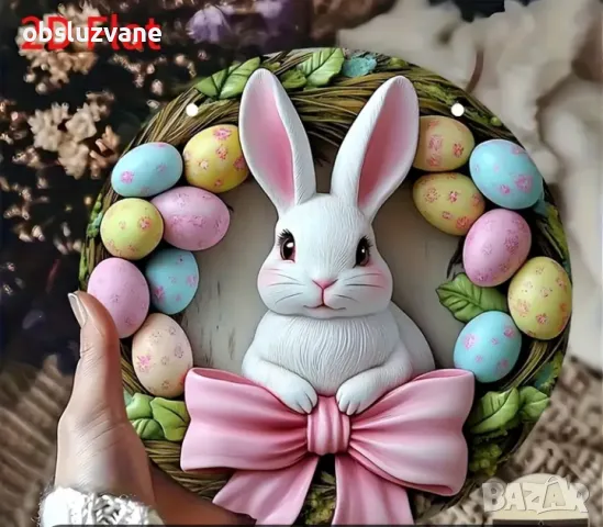 Висулка Розов заек , снимка 2 - Декорация за дома - 50170530