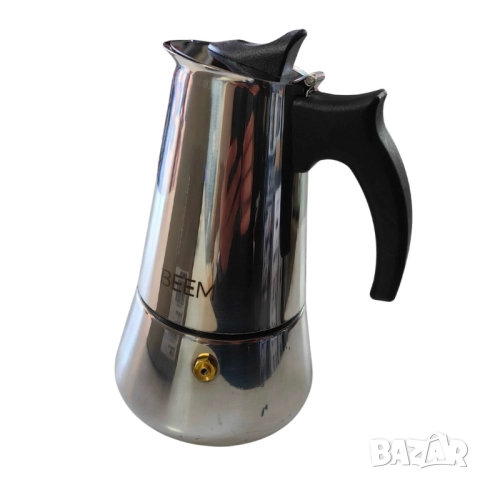 3бр./ Еспресо кафеварка BEEM Classic Selection – за 4 чаши, неръждаема стомана, снимка 3 - Друга електроника - 52002177