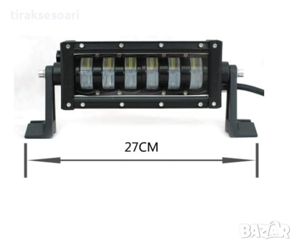 9D 27 СМ 120W Off-Road LED BAR с лупи Hi/Lo Къси и Дълги Светлини, снимка 2 - Аксесоари и консумативи - 44397243
