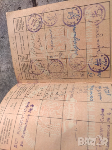 лот стари документи Трудова книжка , свидетелство и удостоверение ачетоводител, снимка 6 - Колекции - 44683048