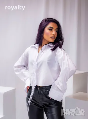 Бяла дамска риза, снимка 2 - Ризи - 50375166