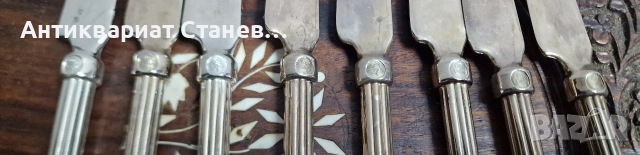 Посребрени ножове внос от Скандинавия , снимка 8 - Прибори за хранене, готвене и сервиране - 54071056