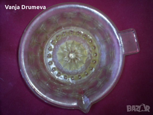 стъклена сокоизтисквачка от едно време, снимка 3 - Аксесоари за кухня - 38240424