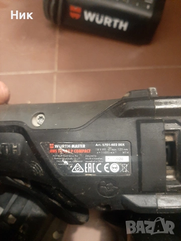 Безчеткови машини Вюрт 18v, снимка 9 - Ъглошлайфи - 53275838