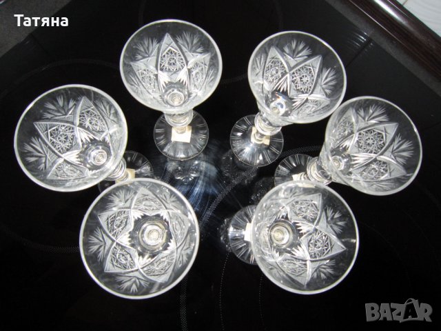 КРИСТАЛНИ ЧАШИ ЗА УИСКИ  ПО 12 БРОЯ КОМПЛЕКТ  ;КРИСТАЛНА СФЕРА -БОХЕМИЯ и др       , снимка 15 - Сервизи - 31542717