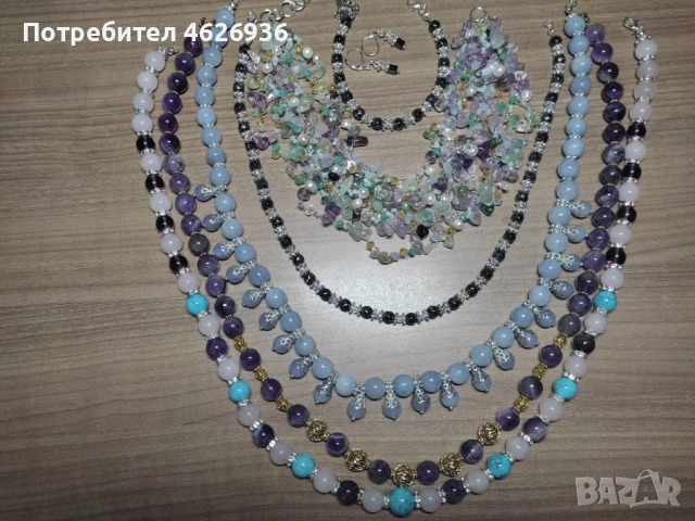 Стилни колиета от естествени камъни, снимка 2 - Колиета, медальони, синджири - 52775786