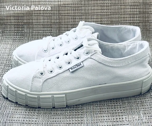 Красиви бели гуменки YOUNG SPIRIT LONDON, снимка 6 - Кецове - 49916035