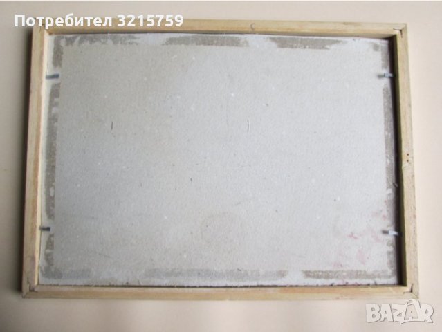 Стара картина-акварел, 31х23см., снимка 5 - Картини - 38002544
