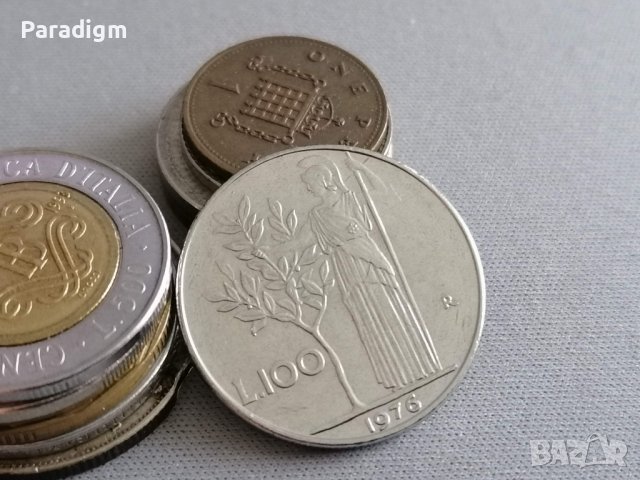Монета - Италия - 100 лири | 1976г.