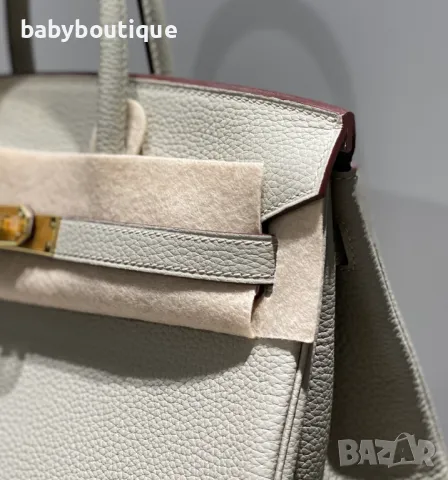 Hermes Birkin Pearl Gray, снимка 3 - Чанти - 48077316