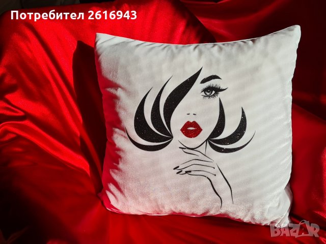 Луксозна декоративна възглавница от кадифе, снимка 2 - Възглавници - 31922521